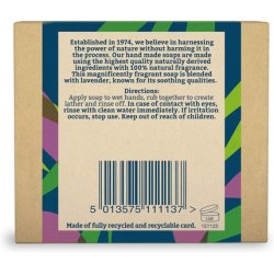 Faith In Nature Natural Lavender Hand Soap Bar Nourishing Vegan and Cruelty Free 100g - Lavender
