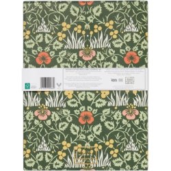 William Morris At Home Useful & Beautiful Vegan Leather Refillable Journal A4 Green