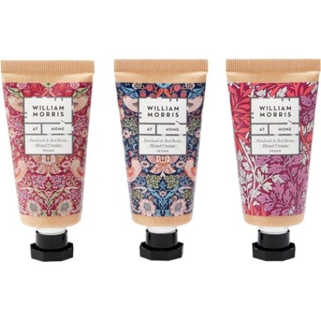 William Morris At Home Patchouli & Red Berry Hand Cream Gift Set Enriched With Shea Butter & Essential Oils Travel