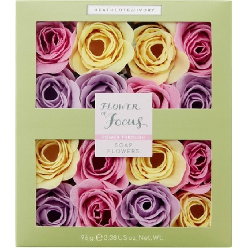 Heathcote & Ivory Flower of Focus Soap Flowers Infused with Essential Oils 96g