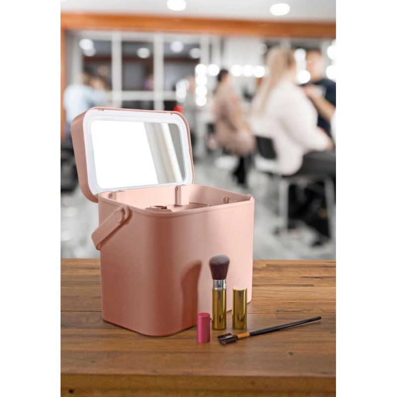 Rio CSBL étui compact pour maquillage Pêche