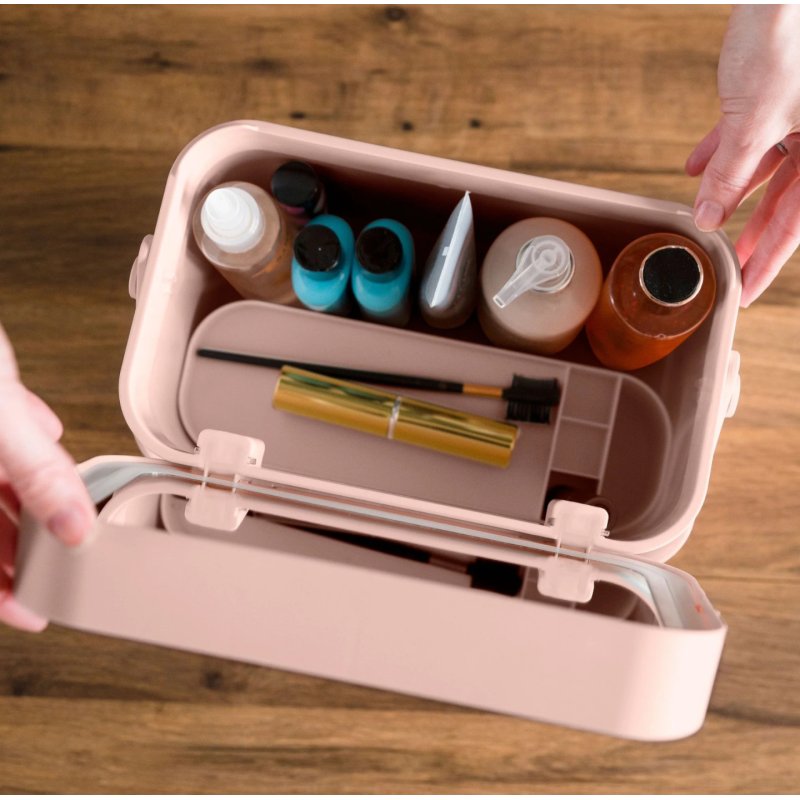 Rio CSBL étui compact pour maquillage Pêche