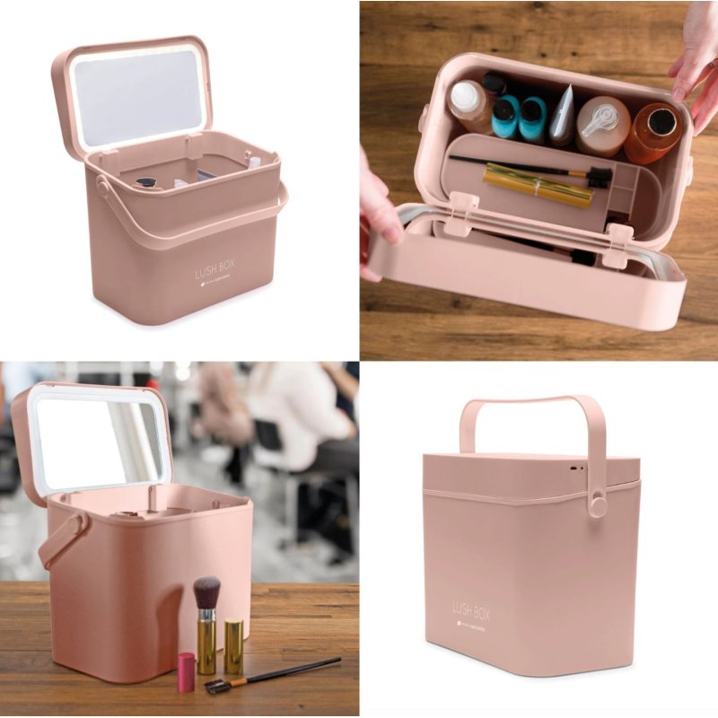 Rio CSBL étui compact pour maquillage Pêche