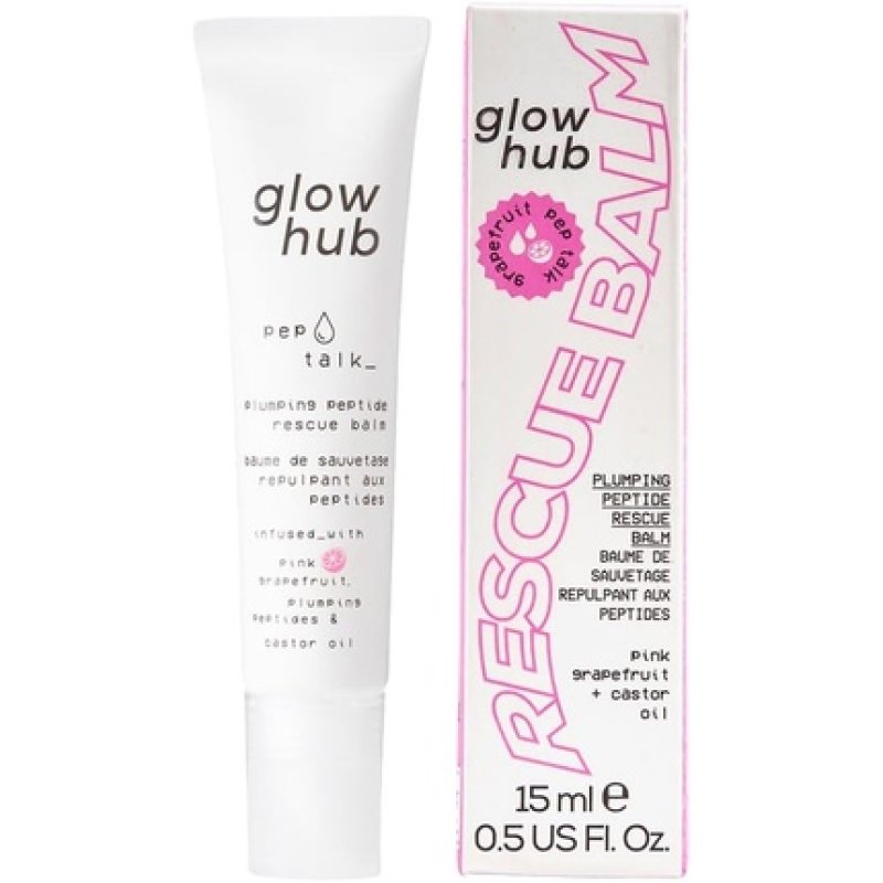 Glow Hub Pep Talk Plumping Peptide Rescue Balm Lip Treatment - Grapefruit 15ml