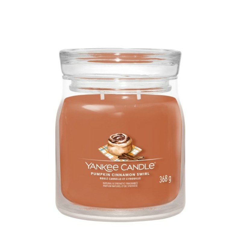 Yankee Candle 1759613E bougie en cire Rond Cannelle, Courge Orange 1 pièce(s)