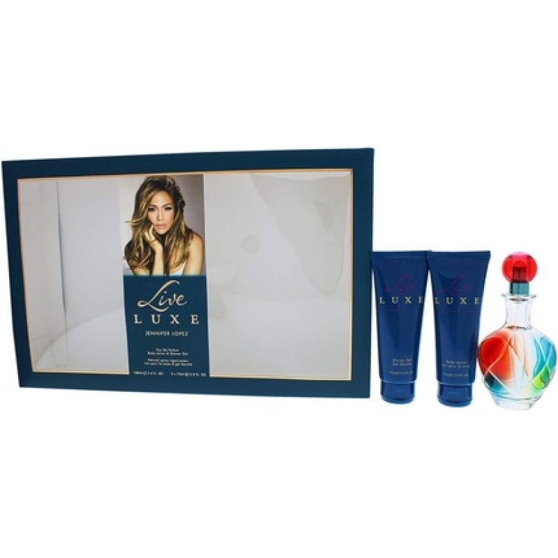 Live Luxe by Jennifer Lopez for Women 3 Pc Gift Set 3.4oz EDP Spray 2.5oz Shower Gel 2.5oz Body