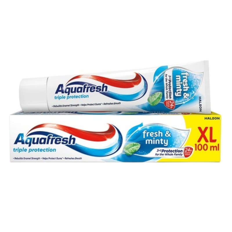 AQUAFRESH Triple Protection Fresh And Minty Toothpaste 100ml
