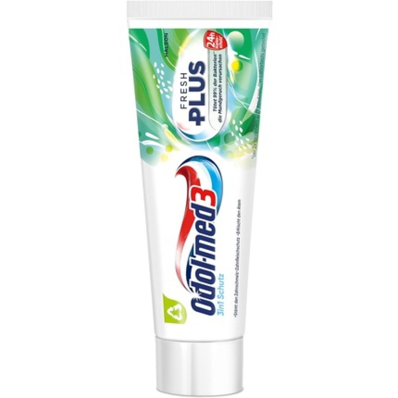 Odol-med3 Fresh Plus Toothpaste with Mint Flavor for Long-Lasting Freshness 75ml