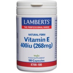 Lamberts Natural Vitamin E 400iu 180 Capsules
