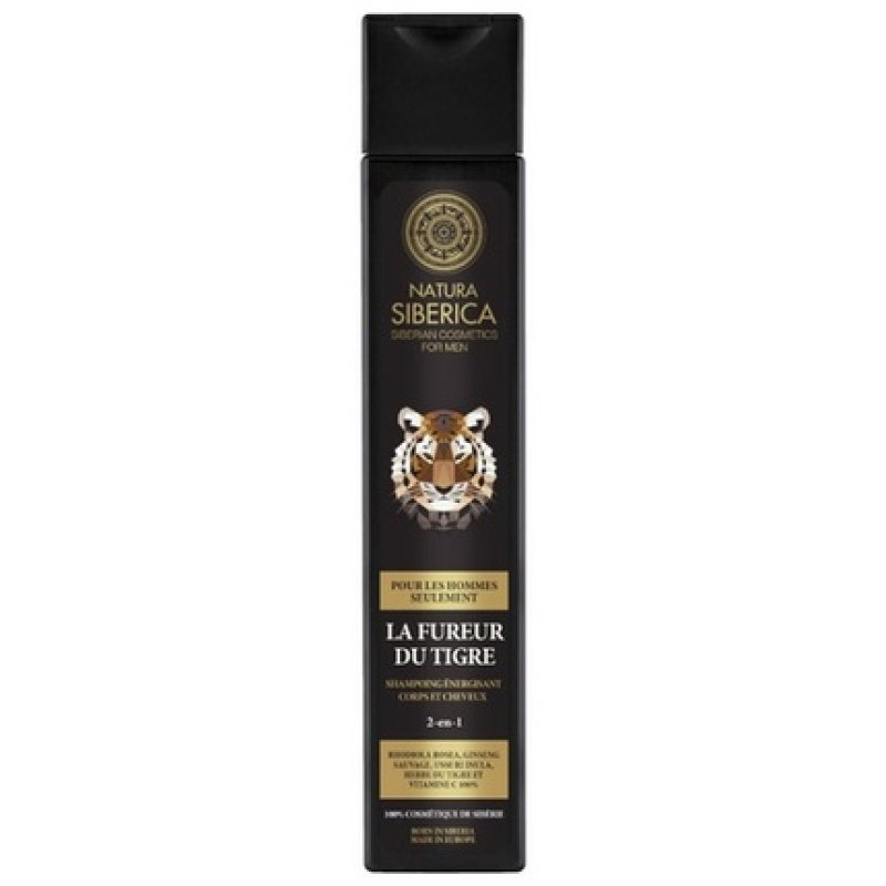 Natura Siberica Men Tiger's Fury Body and Hair Energizing Shampoo 250ml