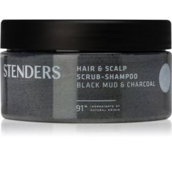 Stenders Scrub Shampoo For Hair And Scalp With Black Mud And Charcoal - 300 Grams