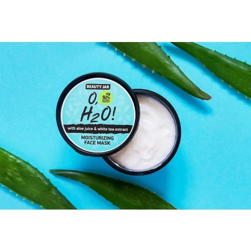 Beauty Jar O H2O! Moisturizing Face Mask 4.23 Oz (100 g) with Aloe Juice and White Tea Extract