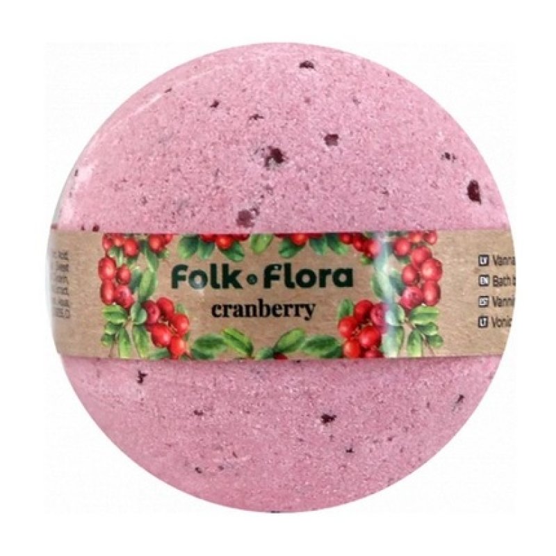Folk&Flora Cranberry Bath Ball 130g