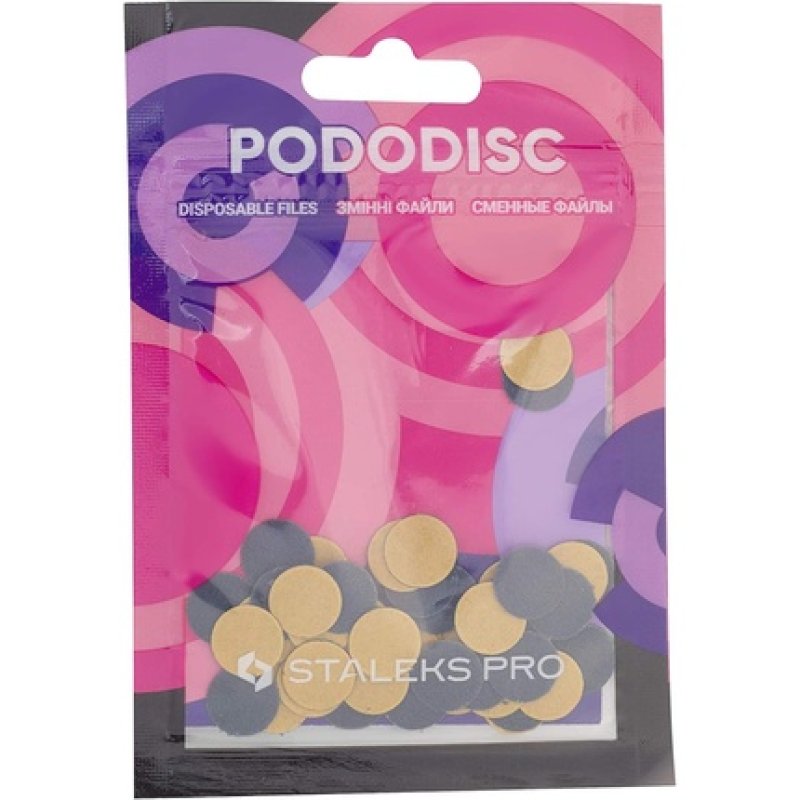 Staleks Pro Pedicure Discs XS 10mm PDF-10 50 Pieces Abrasive 320
