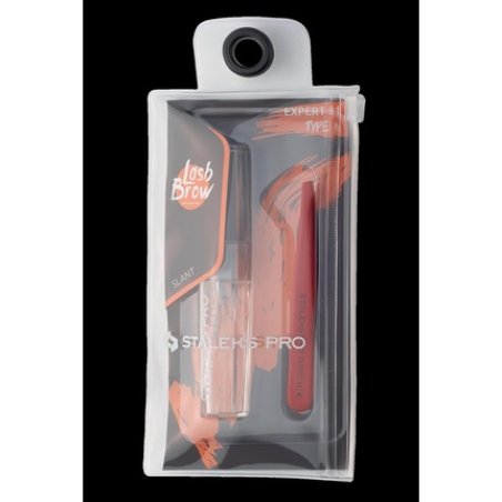 Staleks Expert 11/4 Red Slanted Eyebrow Tweezer - Professional Quality