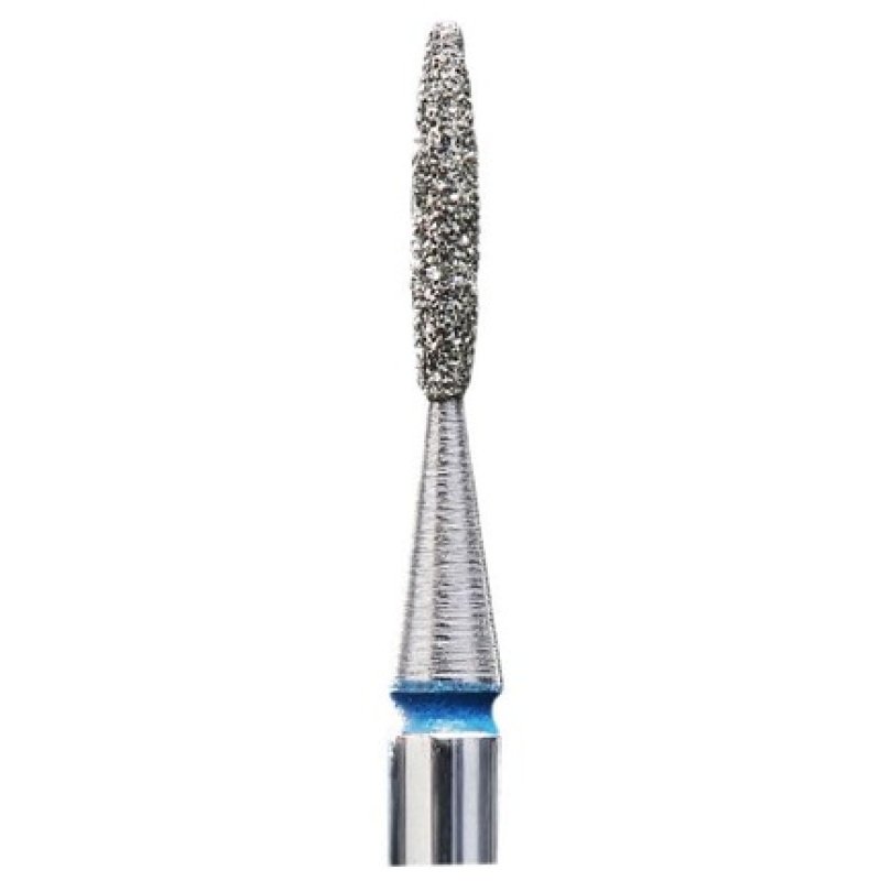 Diamond Nail Drill Bit Flame Blue 1.4mm Head Diameter 8mm Working Part