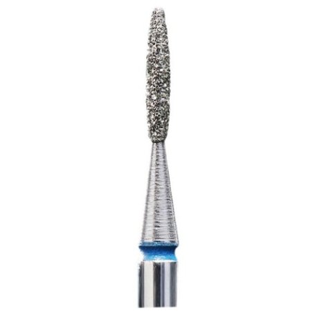 Diamond Nail Drill Bit Flame Blue 1.4mm Head Diameter 8mm Working Part