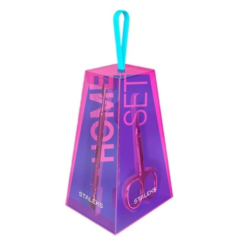 Staleks Home Pro Women Nail Care Set - Includes Nail Clippers, Cuticle Scissors, Manicure Stick, And Eyebrow Tweezers