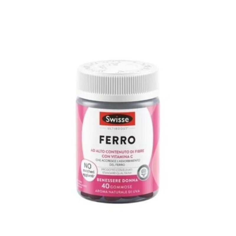 Swisse Ferro Iron and Vitamin C Women's Health Supplement 40 Gummies