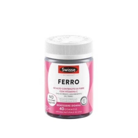 Swisse Ferro Iron and Vitamin C Women's Health Supplement 40 Gummies