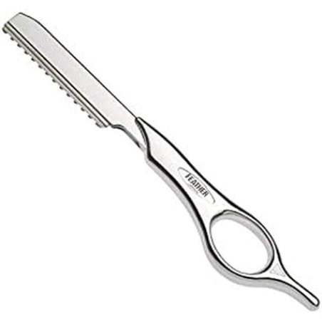 Feather Short Hair Styling Razor 15.8cm Silver