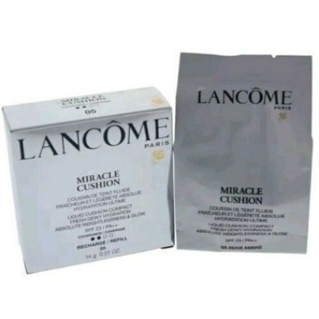 Lancome Miracle Cushion Liquid Cushion Compact Foundation 05 Amber Beige New