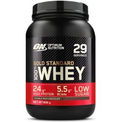 Optimum Nutrition Gold Standard Whey Protein Muscle Building Powder Double Rich Chocolate 29 Servings 899g