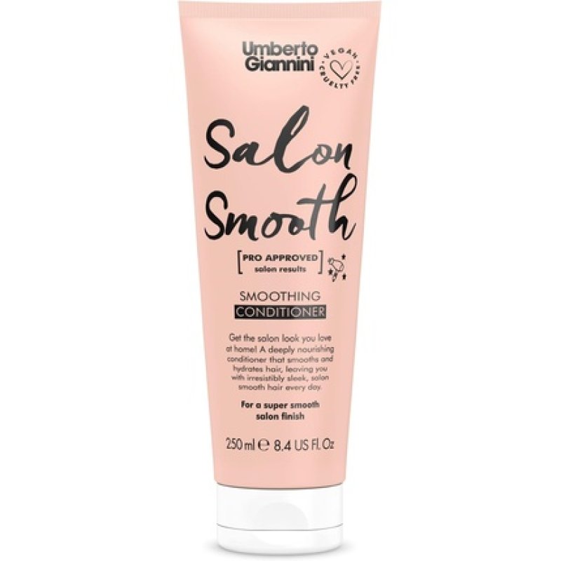Umberto Giannini Salon Smooth Moisturising Conditioner Hydrating Shine Enhancing Defrizz and Straighten Vegan & Cruelty