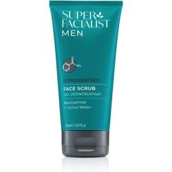 Super Facialist for Men Energising Face Wash with Vitamin B3 Gentle Exfoliator & Blackhead Remover Shea Butter & Almond
