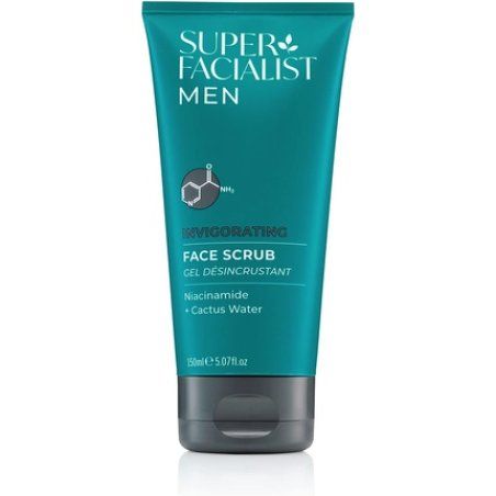 Super Facialist for Men Energising Face Wash with Vitamin B3 Gentle Exfoliator & Blackhead Remover Shea Butter & Almond