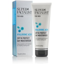 Super Facialist Moisturiser for Men with Hyaluronic Acid and SPF 10 Sun Cream 75ml