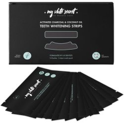 My White Secret Whitening Strips with Activated Charcoal and Coconut Oil 14 Pairs