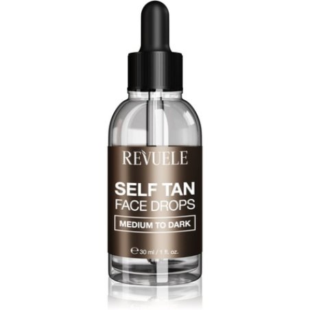 Revuele Paradise Bronze Self Tan Face Drops - Medium To Dark, 30 ml