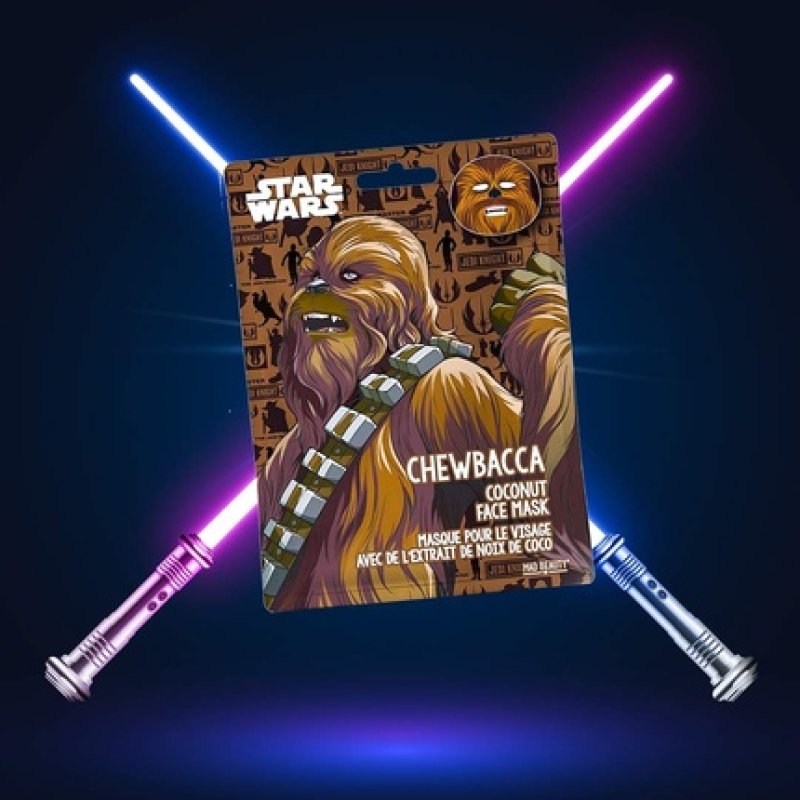 MAD Beauty Disney Chewbacca Star Wars Face Mask Moisturizing and Refreshing for Glowing Skin 30g