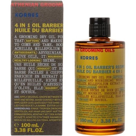 Korres Korres Athenian Grooming 4 In 1 Oil Barber's Recipe - 100ml