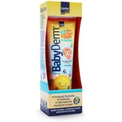 Intermed Babyderm Kids Moisturizing Children's Sunscreen & Insect Repellent 3 in 1 with SPF50 300ml