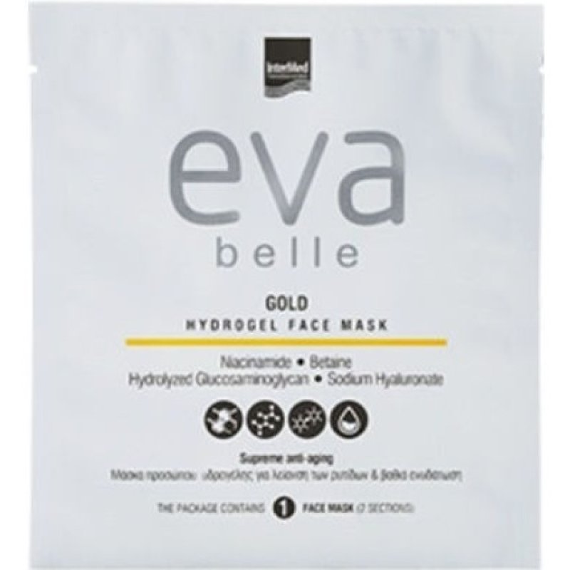 Eva Belle Gold Hydrogel Face Mask For Deep Hydration And Smoothing Of Wrinkles