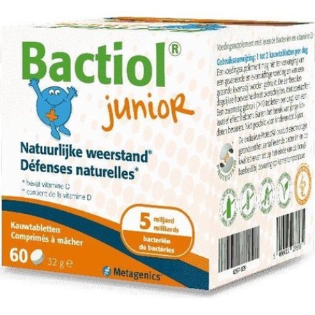 Bactiol Junior Chewables - 60 Chewable Tablets - Metagenics