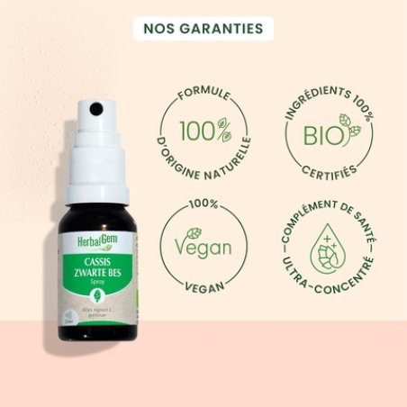Herbalgem Blackcurrant Spray Organic 15ml