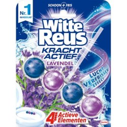 Witte Reus Toilet Block Power Active Lavender - Effective Toilet Cleaner With Lavender Scent