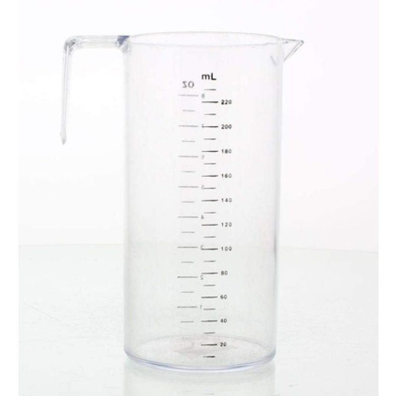 Sibel Hairdressers Salon Peroxide Measure Jug with Handle 220ml