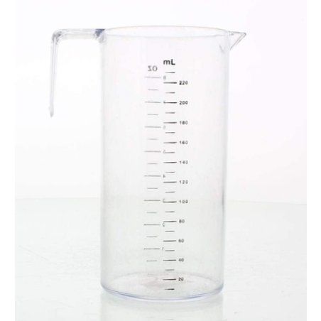 Sibel Hairdressers Salon Peroxide Measure Jug with Handle 220ml