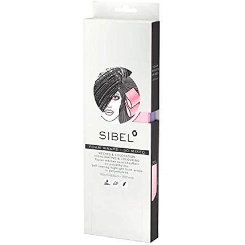 Sibel High-Light Mixed Hair Colouring Foam 20 Wraps 30cm x 9.5cm 0.18kg