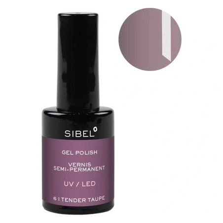 Sibel Gel Nail Polish Color 6 Tender Taupe 14 Milliliters