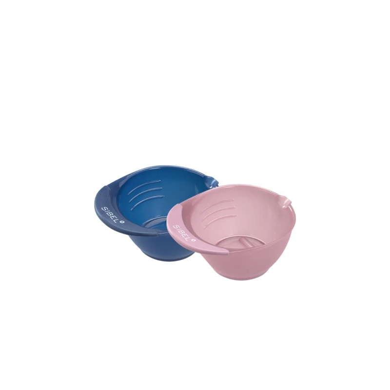 Sibel Sib Coloring Bowls Pink And Blue X2pcs