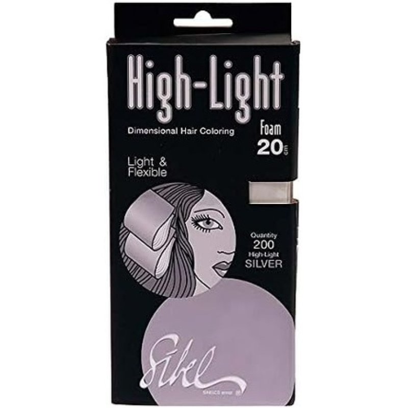 Sibel High-Light Foam Silver 20 X 9.5 cm