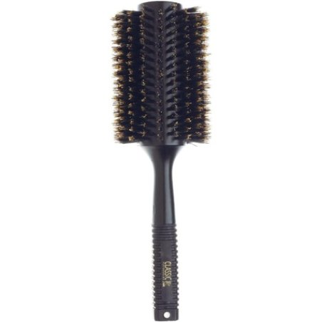 Sibel Classic 66 Black Wooden 70mm Radial Brush 100% Boar Bristle For Grip & Shine