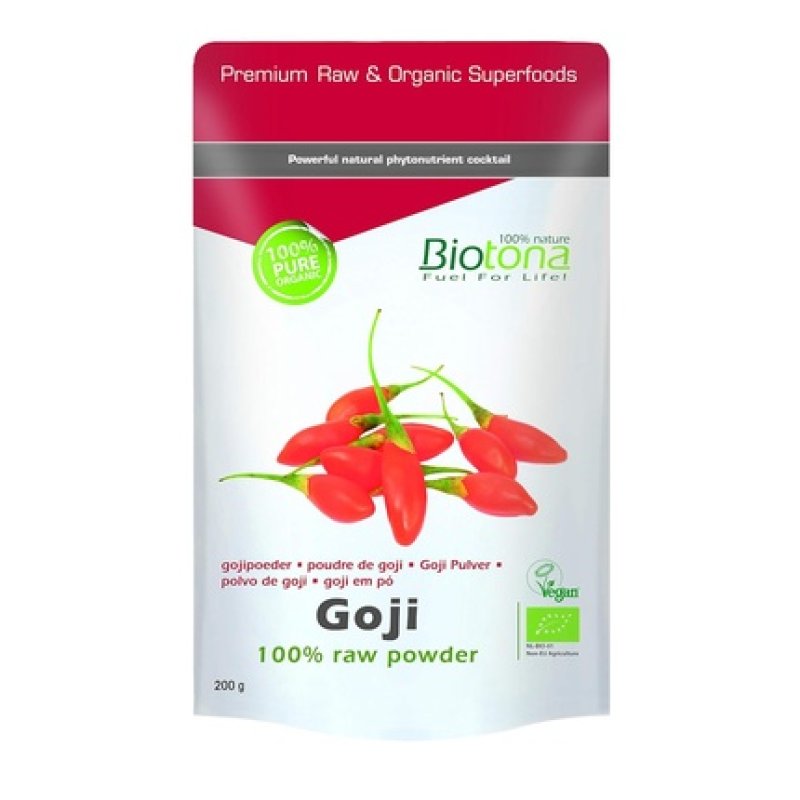 Biotona Goji 100% Raw Powder 200g