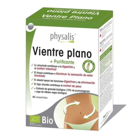 Physalis Bio Flat Stomach 45 Tablets - Dietary Supplement For Digestive Health