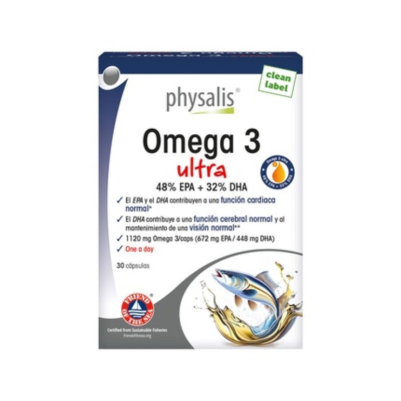Physalis Omega 3 Ultra 48% Epa 32% Dha - 30 Capsules